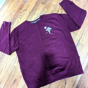 Burgundy "GET LOST" Dikotomy Premium Basics Sweater